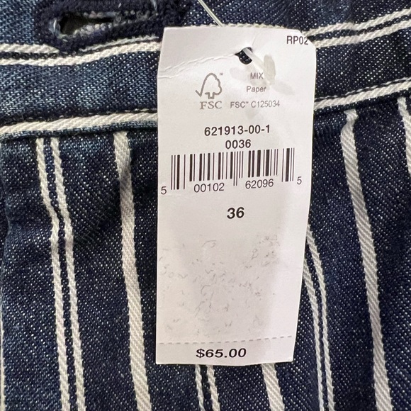 NWT Men's Banana Republic Navy Lived In Chino Shorts Size 36 Slim Fit 7” Inseam - Picture 9 of 10